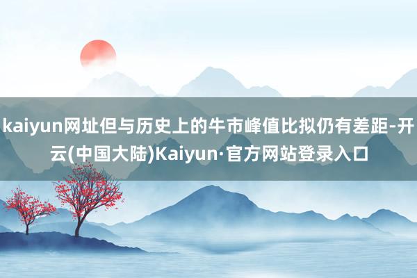 kaiyun网址但与历史上的牛市峰值比拟仍有差距-开云(中国大陆)Kaiyun·官方网站登录入口